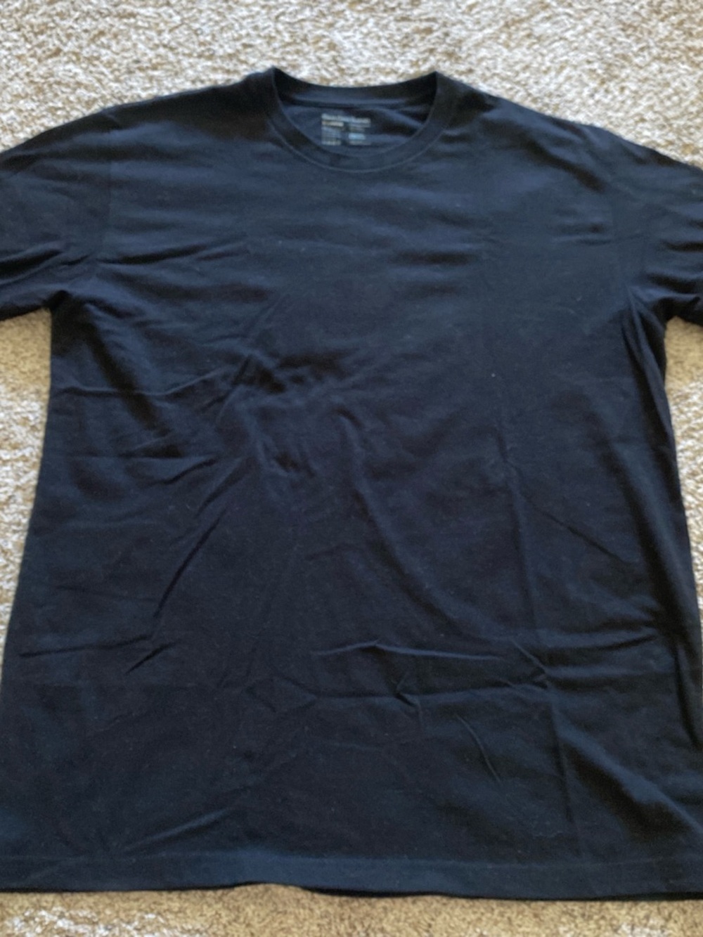 Men's Black Crew Neck Short Sleeve Tee